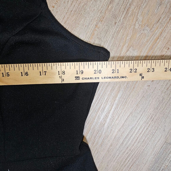 J Jill Siriano Collab Black & White Fit Flare Tank Dress Viscose Rayon Spdx L - Picture 8 of 10